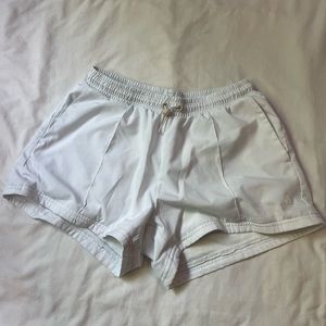 white Adidas shorts